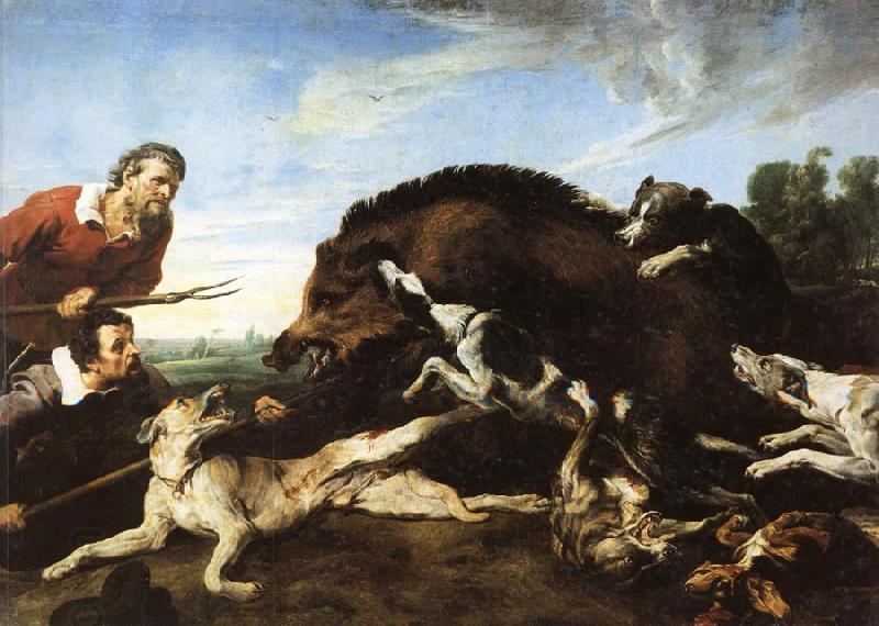 Frans Snyders Wild Boar Hunt China oil painting art